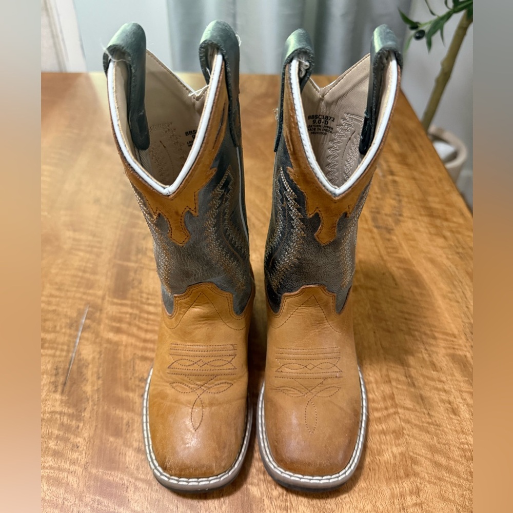 Kids Cody James Leather Cowboy Boots